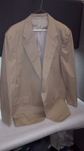 Vintage Mens Suit Jacket Blazer Khaki William Yu Size 42 Bespoke - £38.36 GBP