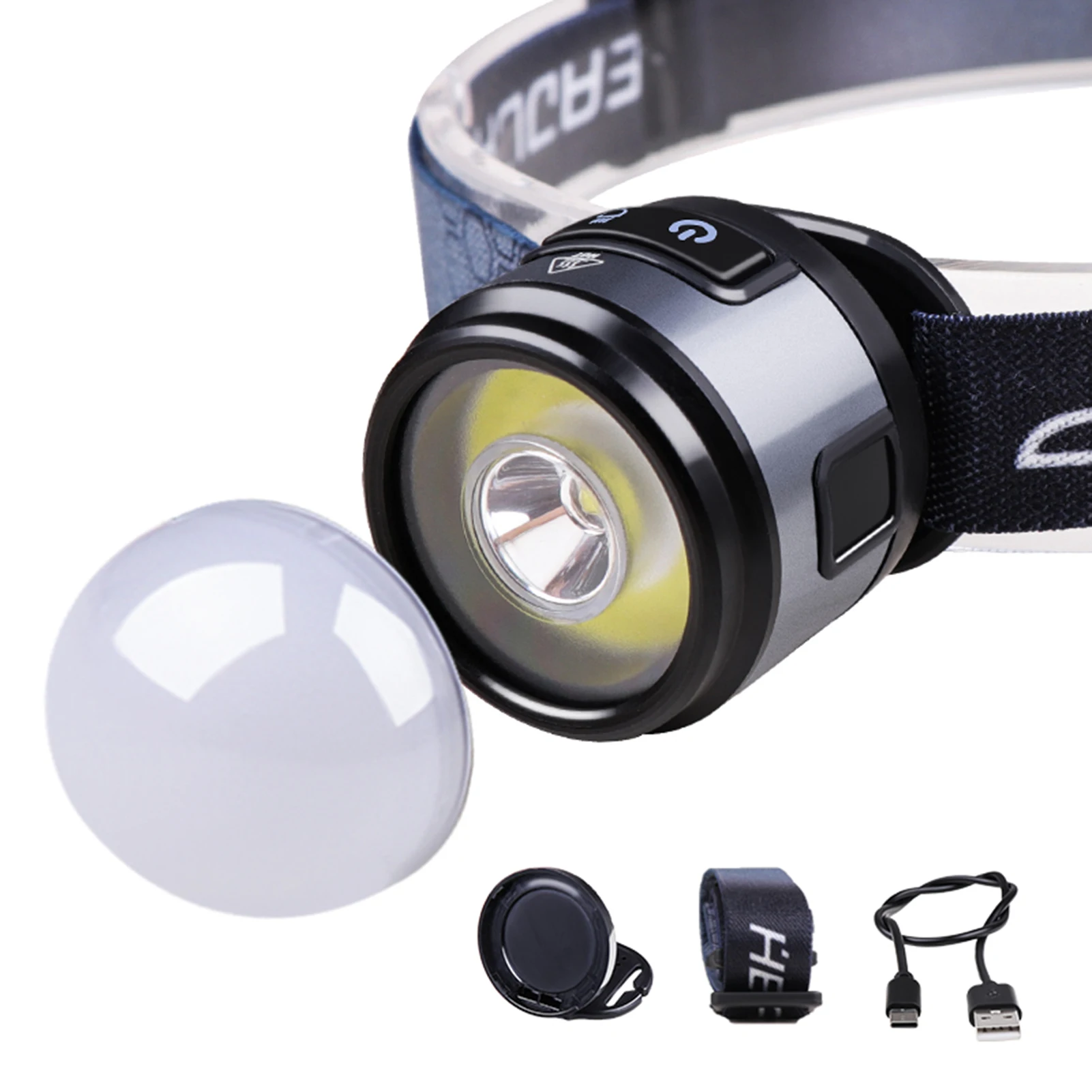Rechargeable Headlamp Super Bright Torch Light Induction LED Headlight - £9.55 GBP+