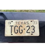1973 Texas License Plate TGG*23 Vintage - $28.00