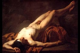 Male Nude; Hector by Jacques-Louis David - Art Print - £17.57 GBP+