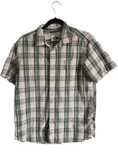 The North Face Mens Shirt Plaid Short Sleeve Button Front Sz Medium - £7.54 GBP