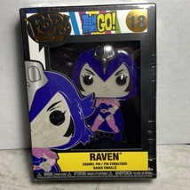 Funko Pop! Sized Pin DC: Teen Titans - Raven #18 New - £7.76 GBP