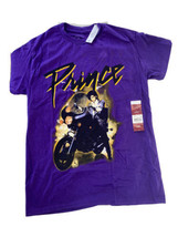 Prince Men&#39;s Purple Rain Motorcycle Graphic Tee Short Sleeve T-Shirt Size S - $14.22