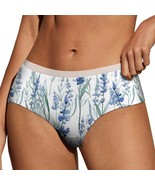 Watercolor Flowers Panties for Women Lace Briefs Soft Ladies Hipster Und... - $19.19 CAD