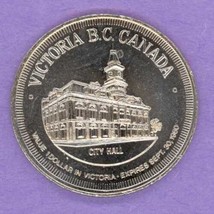 1980 Victoria British Columbia Municipal Trade Token or Dollar City Hall Ni - £3.95 GBP