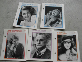 Lot of 5 Unique 1993 Movie Encyclopedia Movie Star Cards LOOK - $16.83
