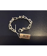 Mia Fiore Italy Dyadema Sterling Silver Plated Bronze Chain Bracelet 7.5... - £51.02 GBP
