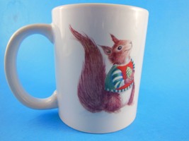 Christmas Mug Cup  Bear &amp; Squirrell Mambo Group Mint Cond - $6.92