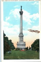 Brocks Monument Queenstown Heights Canada Postcard - £6.18 GBP