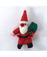 Christmas Ornament Santa Claus Nylon Fabric 8&quot; - £31.60 GBP