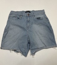 Calvin Klein Women Size 10 (Measure 29x7) Blue/Wht Striped Cut Off Shorts - £6.04 GBP