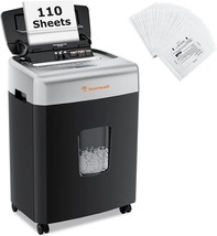 Bonsaii C233-B 110-Sheet Autofeed Shredder And Lubricant Sheets In 24-Pack. - £184.38 GBP