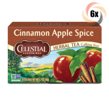 6x Boxes Celestial Seasoning Cinnamon Apple Spice Herbal Tea 20 Bag Each | 1.7oz - £27.78 GBP