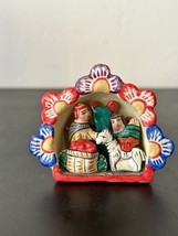 Vtg Mini Nativity Diorama Hand Crafted South America Peru Argentina - $146.24 MXN