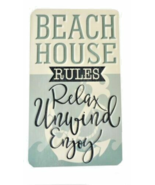 Beach House Rules Aluminum Sign Relax Unwind Enjoy Metal 6x12 Beach Hous... - £18.30 GBP