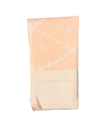 Emrboidered Edge Geometric Peach Fabric Tablecloth Dress Clothes 4.5 yd ... - £36.93 GBP