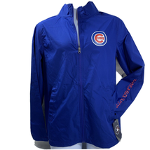 Chicago Cubs Zip Blue Majestic Jacket Windbreaker Mens Large MLB Baseball New - £13.54 GBP