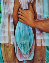 2013 Javier Martinez - Fisherman - Acrylic Latino Art Painting - JaviMart - £305.07 GBP
