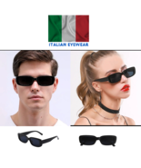 Sunglasses Square Unisex Luxury Retro Eyewear Design Rectangular Black M... - £14.66 GBP