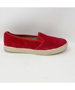 Clarks Collection Womens Red Suede Laser Cut Out Leather Slip on Loafer ... - £20.85 GBP