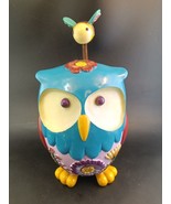 Large Whimsical Boho Owl Figurine by Lori Siebert for Demdaco Honey Bee ... - €28,52 EUR