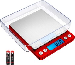 Keekit Digital Pocket Scale, Red, 500G 0.01G Mini Kitchen, And Auto No/Off. - $35.96