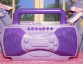 Fisher Price Loving Family Dollhouse purple Radio Stereo Boombox fits Ba... - $3.46