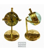 Nautical Marine Shinny Brass Dome Lens Desk Clock/Table Clock/Office Clock - £38.22 GBP