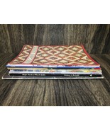 7 Vintage Patchwork Quilt Books &amp; Patterns Variety Lot Log Cabin Coasters - £15.56 GBP