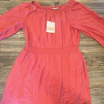 Women&#39;s Long Sleeve Smocked A-Line Dress - Knox Rose Red Small. NWT. Y - $19.79