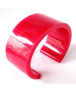 Watermelon Pearl Resin OPEN CUFF Bracelet for Women Girls Fashion Jewelry - $434.61 MXN
