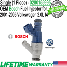OEM Bosch x1 Fuel Injector for 2000-2005 Volkswagen Golf, Beetle, Jetta 2.0L I4 - £37.09 GBP