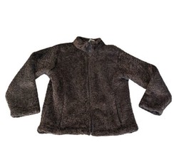 Black Diamond Women’s Full Zip Plush Fuzzy Jacket Size Medium  Polartech Fleece  - £17.01 GBP