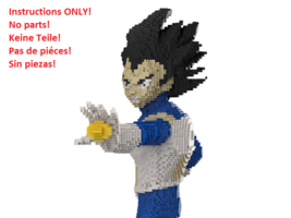 LEGO Vegeta statue building instruction - Dragon Ball Z INSTRUCTIONS ONLY - £90.26 GBP
