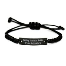 Sarcasm Welding Black Rope Bracelet, Welding is not a Hobby. It&#39;s an Adv... - £17.19 GBP
