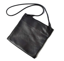 Bottega Veneta Vintage Leather Shoulder/Messenger Bag, Men Black One Size - £647.96 GBP