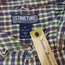 Structure Men's Button Up Long Sleeve Multicolor Plaid Shirt Long Sleeve Size XL image 4