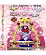 Sailor Moon DVD Anime Complete Collection Box Set TV Series &amp; Movies Eng... - $89.99
