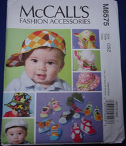 McCall’s Infant’s Hats &amp; Soft Shoes Sizes S-XL #7791 Uncut - £4.77 GBP