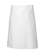 TWO (2) POLY/COTTON BLEND 34&quot; WIDE OFF WHITE APRONS NEW - $14.96