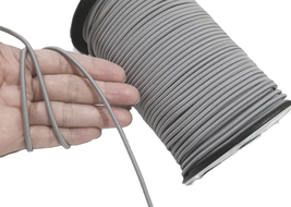 Approx 3mm width 5 yds-10 yds Middle Grey Gray Round Elastic Cord ET7 - $5.99+