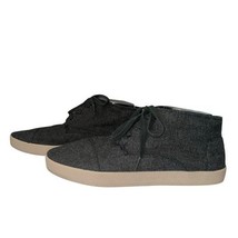 TOMS Men&#39;s Paseo Mid Charcoal Grey Herringbone Ankle Wool Sneaker Shoe S... - $653.86 MXN