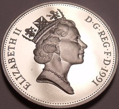 Gem Cameo Proof Great Britain 1991 10 Pence~RARE~Only 100,000 Minted~Free Ship - £13.31 GBP