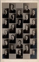 RPPC Handsome Group of Men Class or Graduates Photo 1915 Postcard B23 - £8.57 GBP