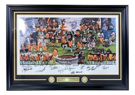 Pittsburgh Steelers Légendes (52) Signature 20x39 Dynasty Lithographie PSA Loa - £2,323.58 GBP