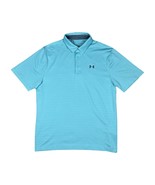 NWT men&#39;s L/large Under Armour  Playoff 2.0 Golf Polo turquoise 1351130-482 - £33.62 GBP