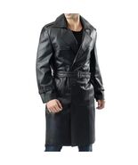 Cowhide Black Leather Coat - $549.40 CAD