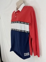 Pink Victorias Secret Womens M Cotton Knit Polo Rugby Shirt - $19.80