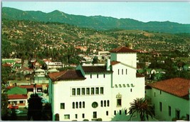 Aerial View Santa Barbara Vintage California Postcard - £7.84 GBP