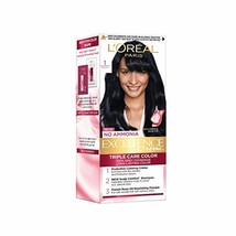 L&#39;Oreal Paris Excellence Hair Color Small Pack No.1, Natural Black, 24ml+26g - £25.57 GBP